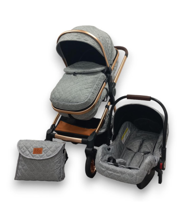 BBO Umbra kolica za bebe 3 u 1 do 22 kg - Grey