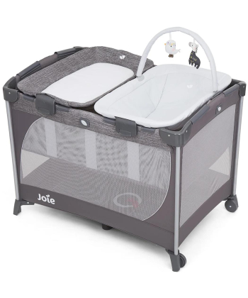 Joie Commuter Change and Snooze prenosivi krevetac za bebe Linen Grey