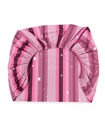 Textil čaršav za dušek za devojčice 120X60 cm sa lastišom Star - Roze