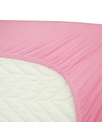 Textil čaršav za dušek za bebe 120X60 cm sa lastišom Žersej - Roze