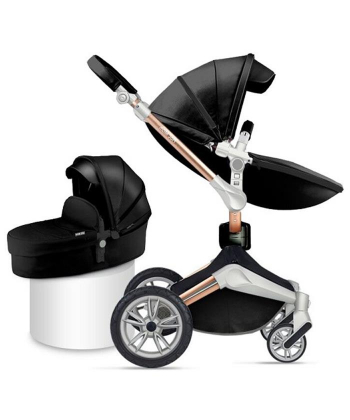 Hot Mom kolica za bebe 2 u 1 Roto Black