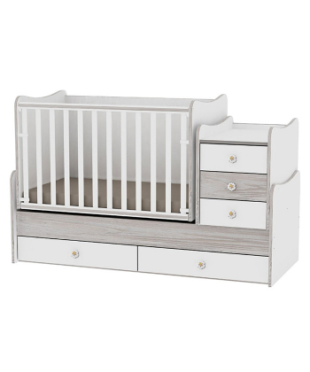Lorelli Bertoni krevetac za bebe 5 u 1 Maxi Plus White Artwood