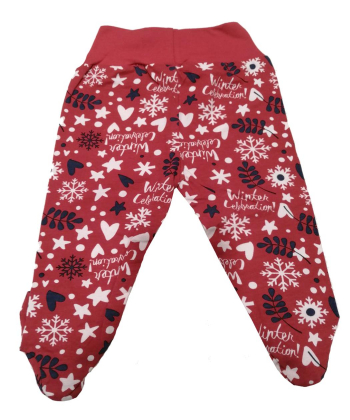 My Baby pantalonice za bebe Winter Celebrate Red Vel. 56,62 - 231106