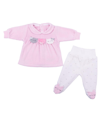My baby pidžame za bebe pliš Roze vel. 56 62 - 2707
