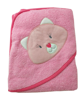 My baby peškir za bebe Maca roze - 100x100 cm