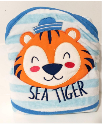 My baby peškir za bebe Tigar Plavi - 100x100 cm - 3278