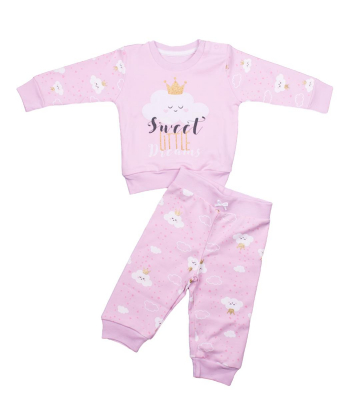 My baby pidžama za bebe Sweet Little Dreams Roze vel. 62 - 2557