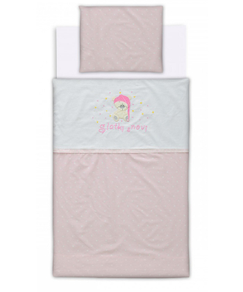 Textil posteljina za krevetac za bebe Slatki snovi roza