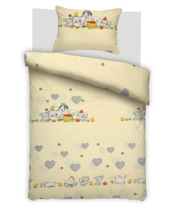 Textil posteljina za bebe Piccolo Žuta