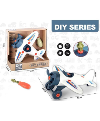 Merx igračka za decu sastavi avion Beli - A072748