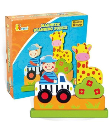 Viga Vertikalni magneti zoološki vrt drvena igračka ze decu - 7708