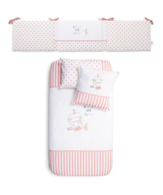 FunnaBaby komplet posteljine za bebe Vip Pink 120x60 cm
