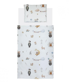 Textil posteljina (navlake) za krevetac za dečake Retro Mede - 120x80 cm