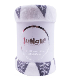 Jungle ćebe za bebe 130x180 cm White - 31000702