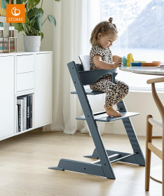 Stokke Tripp Trapp drvena hranilica stolica za bebe - Fjord Blue