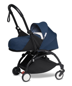 Babyzen Yoyo2 kolica za bebe Crni ram + Newborn Pack 0+ - Air France Blue