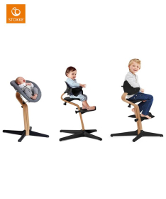 Stokke Nomi multifunkcionalna drvena stolica (hranilica) za decu Oak Grey