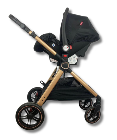NouNou kolica za bebe 3 u 1 X1 - Black&Gold