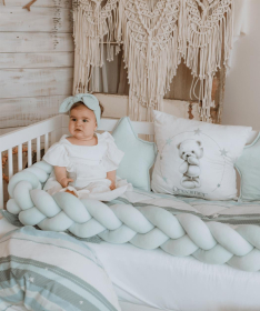 Textil komplet posteljina za krevetac za bebe Stars Blue - 120x60 cm