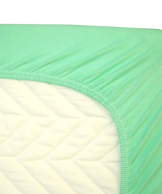 Textil čaršav za dušek za bebe 120X60 cm sa lastišom Žersej - Zelena