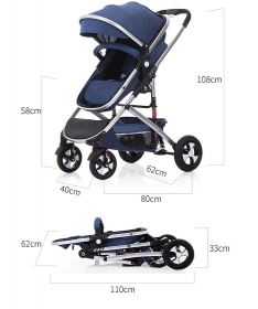 BBO Sprinter kolica za bebe Plava