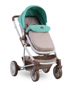 Lorelli Bertoni S-500 kolica za bebe 2 u 1 Beige Green Dots 2019