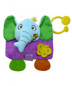 Biba Toys igračka za bebe mekana knjiga asortiman (slonče lavić) 