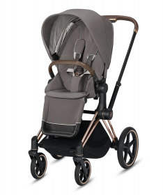 Cybex Priam kolica za bebe + Auto sedište Aton 5 - Soho Grey&RoseGold