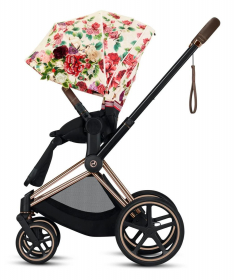 Cybex Priam kolica za bebe + Nosiljka Spring Blossom Light&RoseGold