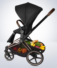 Cybex Priam kolica za bebe + Auto sedište Cloud Z - Soho Grey&Matt Black