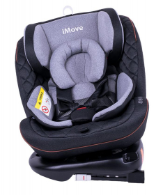 Jungle Auto sedište za bebe 0-36 kg ISOFIX I-Move Black&Grey