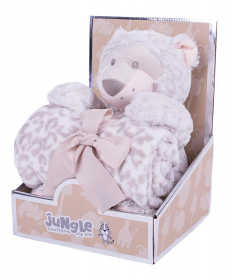 Jungle ćebe za bebe sa plišanom igračkom Leopard 31000149