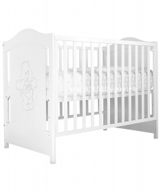 Kiddy Joy Ornea krevetac za bebe sa fiokom i klackalicom - Beli