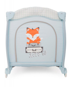 Kikka boo Dolce Sonno Prenosivi krevetac za bebe 2 nivoa - Blue Foxy