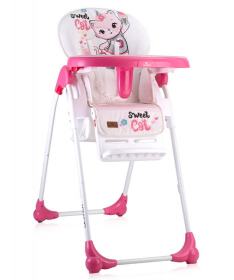 Lorelli Bertoni hranilica za bebe (stolica za hranjenje) Oliver Pink Cat