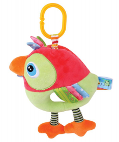 Lorelli Bertoni plišana muzička igračka za bebe Papagaj