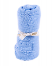 Minky prekrivač za bebe Plavi aw17/07