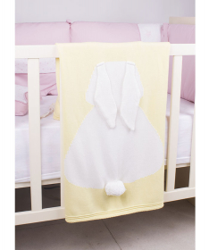 Minky prekrivač za bebe žuti AW17/11