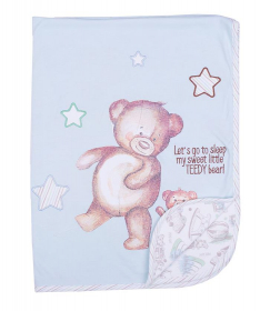 My baby pamučni prekrivač za bebe Teddy Bear 77x99 cm - 231133