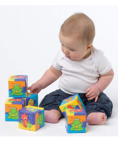 Playgro plišane igračka za bebe kocke 6 meseci + 181170