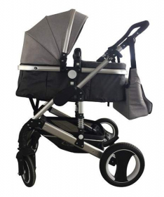 BBO Matrix kolica za bebe sa auto sedištem 0-13 kg siva
