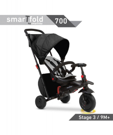 Smart Trike tricikl za decu Folding 700 6m+ Crni