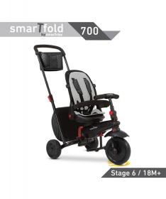 Smart Trike tricikl za decu Folding 700 6m+ Crni