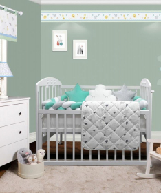 Textil Bambino komplet posteljina za krevetac za bebe Mint
