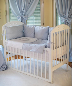 Textil Royal komplet posteljina za krevetac za bebe Plava - 120x60 cm