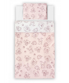 Textil posteljina za bebe Šumsko carstvo Roze - 120x80 cm