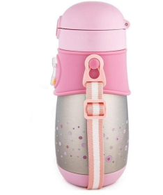Canpol Babies thermal šolja za decu 300 ml sa slamčicom 74/054 - pink