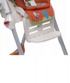 Chicco hranilica za bebe stolica za hranjenje 2 u 1 Polly wood friends narandzasta