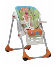 Chicco hranilica za bebe stolica za hranjenje 2 u 1 Polly wood friends narandzasta