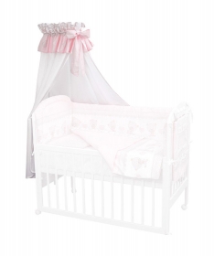 Textil baldahin za krevetac Baby bear roza